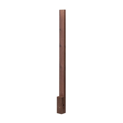 Border Fence Pillar Brown