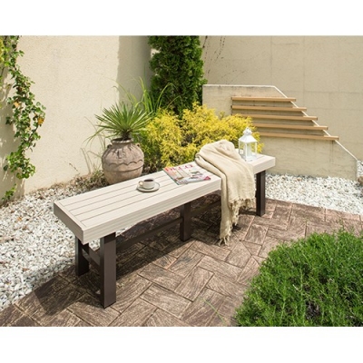 Aluminum Wooden bench OW