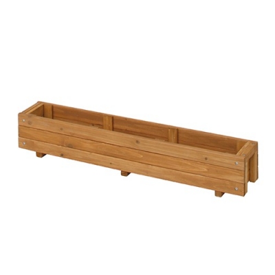 Wood terrace planter